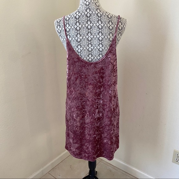 Forever 21 Cami Velvet Mauve Mini Dress - Picture 3 of 5